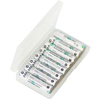 Tinyfish HR03/AAA Precharged Low-Self-Discharge Rechargeable Batteries 1.2V 1100mAh Ni-Mh (Nickel Metal Hydride) (8-Counts, Battery with 1 Semi-Transparent Plastic Storage Holder)