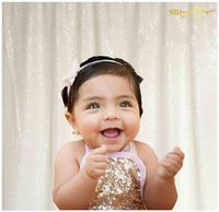 White Shimmer Backdrop Sequin Backdrop Curtain Snow White-6FTx8FT-Shimmer Sequin Fabri Photography Backdrop~1116E