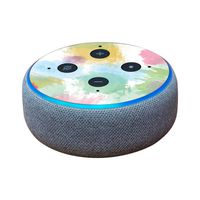 MightySkins Skin Compatible with Amazon Echo Dot (3rd Gen) - Watercolor White | Protective, Durable, and Unique Vinyl Decal Wrap Cover | Easy to Apply, Remove, and Change Styles | Made in The USA