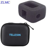 ZLMC Foam Windslayer Windscreen Case for GoPro Hero 5 6 7 Black Camera Windshield wind Housing cover for Hero6 Hero5 Hero7 Audio Recording & Protective Batteries Storage Boxes Holder