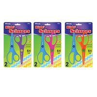 BAZIC 5 1/2" Fluorescent Safety Scissors (2/Pack) Case of 24 (4400-24)