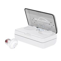 Bluetooth Headphones Wireless TWS GULUDED Dual in-Ear Earbuds Bluetooth 4.1 Noise Cancelling Earphones with Built-in Mic and Charging Box for Running, Workout and Gym