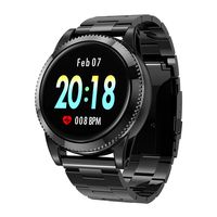 GOKOO Smart Watch for Men with All-Day Heart Rate Blood Pressure Sleep Monitor IP67Waterproof Activity Tracker Notification Camera Music Control Black