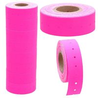 BESTeck 10 Rolls 5000 Price Gun Labels for Mx-5500 White Price Marker Stickers (Pink)