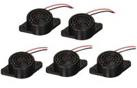 5Pcs DC3-24V 85dB Electronic Alarm Buzzer Mini Active Piezo Industrial Continuous Sound Wired Connector