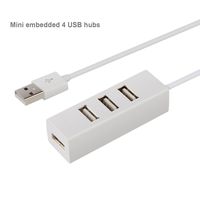 Apoi 4-Port USB 2.0 Hub with for iMac, MacBook, MacBook Pro, MacBook Air, Mac Mini, Chromebook, Surface Pro, Surface Book, PC- White
