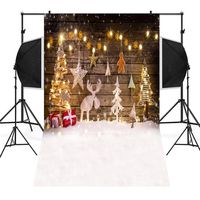 Sunshinehomely-Decor Christmas Backdrops Winter Theme Vinyl Backdrop 3x5ft Photography Background for Christmas and New Year Party (C)