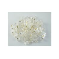TOOTO Pack of 100 Cat6, Cat5e RJ-45 Ethernet Crimp Connectors Plug 8P8C
