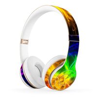 Masino® Creative Headset Protective Sticker Cover Full Body Protector Skin Decal for Beats Solo 2 Wireless & Solo 3 Wireless On-Ear Headphones (for Solo 2/3 Wireless, Auraro- Green with Blue)