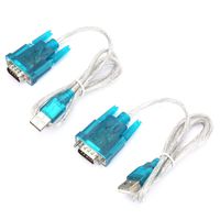 USB to Serial RS232 Port, USB to RS232 Serial Port 2Pcs HL-340 USB to RS232 Serial Port Adapter 9 Pin Serial Cable, fit for Win95 / 98 / 98se / ME / 2000 / XP / win7 32bit 64bit / Vsita