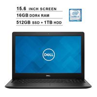 2019 Newest Dell Inspiron 15 3583 15.6 Inch HD Laptop (8th Gen Inter 4-Core i7-8565U up to 4.6GHz, 16GB DDR4 RAM, 512GB SSD (Boot) + 1TB HDD, Intel UHD Graphics 620, WiFi, Bluetooth, HDMI, Windows 10)