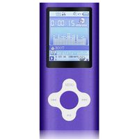 G.G.Martinsen Violet-with-White Versatile MP3/MP4 Player with a Micro SD Card, Support Photo Viewer, Mini USB Port 1.8 LCD, Digital MP3 Player, MP4 Player, Video/Media/Music Player