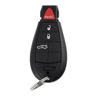 YITAMOTOR Compatible for Dodge Keyless Entry Remote Car Key Fob Replacement 4 Button for M3N5WY783X IYZ-C01C