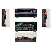 Klipsch R-5502-W II In-Wall Speaker 3.0 Onkyo TX-NR838 7.2 Channel Network