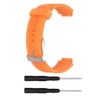 RuenTech Compatible for Forerunner 25 Bands Small Replacement Silicone Strap Wrist Band Compatible with Garmin Forerunner 25 Smartwatch (Orange)