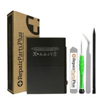 RepairPartsPlus Premium Battery Replacement Kit for Apple iPad Air 2 with Repair Tools and 7340 mAh Li-ion Battery
