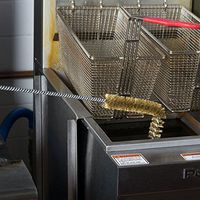 27" L-Shaped Fryer Brush with Brass Bristles by TableTop King