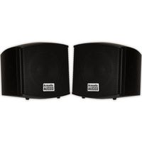 Acoustic Audio AA321B Mountable Indoor Speakers 400 Watts Black Bookshelf Pair
