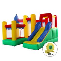 JAXPETY Mighty Inflatable Bounce House Castle Jumper Moonwalk Bouncer with Blower