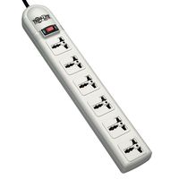 Tripp-Lite SUPER6OMNI D Protect It 230V 6-Universal Outlet Surge Protector, 1.8M Cord, German/French Plug, 750 Joules