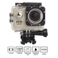 Brotherhood HD Sports Helmet Action Waterproof Camera As Go Professional Underwater Camcorder Kit - DSP:NT96650 + 1.5" LPS-TFT LCD + Bonus Battery + 140° Wide Angle Lens Silver