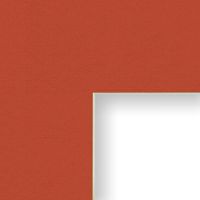 Craig Frames B556 20x24-Inch Mat, Single Opening for 16x20-Inch Image, Terra-Cotta with Cream Core