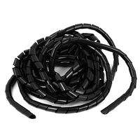 uxcell PC Cinema TV Cable Wire Tidy Wrap Spiral Wrapping Band Tie 11mm 20.5Ft