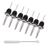 Bar Pour Spouts Liquor Bottle Pourers Stainless Steel Wine Pourer Spout Pack of 7