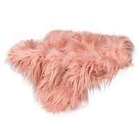 Voberry Baby Photo Props Newborn DIY Photography Soft Fur Quilt Photographic Mat Background Blanket (Pink)