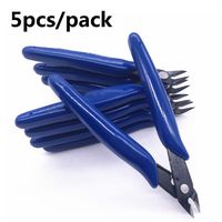 KAHIOE 5Pcs/PACK 170 Flush Cutter Internal Spring Cutting Pliers Small wire cutters