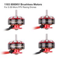 4pcs 1103 8000KV Brushless Motors 2-3S EX1103 Micro Drone Motor for Brushess Micro Quadcopter Brushless Whoop Drone Frame 105mm-110mm Micro FPV Racing Drone