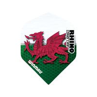 Winmau Rhino Long Life Standard Extra Thick Dart Flights (3 Sets of 3-9 Flights) (Wales (137))