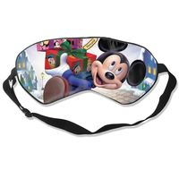 CFXDD Mickey Mouse Sleeping Eye Mask for Women Man Kid Girls -Hypoallergenic,Best Light Blackout - Adjustable Night Blinder Blindfold - Great for Travel, Shift Work & Meditation