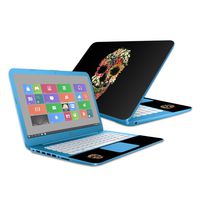 MightySkins Skin Compatible with HP Stream 14" (2016) - Floral Skull | Protective, Durable, and Unique Vinyl Decal wrap Cover | Easy to Apply, Remove, and Change Styles | Made in The USA