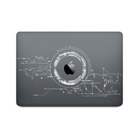 DowBier MacBook Decal Vinyl PVC Transparent Skin Sticker Cover Anti-Scratch Skin (13 Inch Retina A1425/A1502, Pattern D)