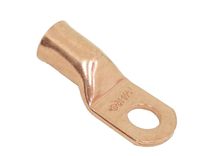 SELTERM 2 Pack 1 Gauge 1 AWG 5/16" Stud UL Heavy Duty Copper Crimp Lugs Welding Cable Bare Copper Eyelet Lug