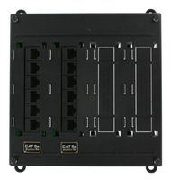 Leviton 476TM-512 Twist and Mount Patch Panel, 12 CAT 5e Ports