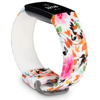 allbingo Cute Bands Compatible with Fitbit Charge 3 & Charge 3 SE, Women Men Floral Replacement Strap Accessories Wristband Small Large for Fitbit Charge 3