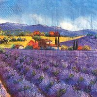 Colored Paper Napkins, 20 Count Shabby Chic Napkins for Wedding, Dinner Tea Party Shower… (Provence Lavender, 1)