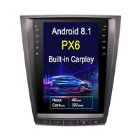 Flyunice 12.1 Inch Android 8.1 IPS Screen Tesla Style 4GB RAM 32GB ROM Car Stereo Radio GPS for Lexus GS GS300 GS350 GS450 GS460 2004-2012 Head Unit Built-in Carplay Bluetooth Multimedia Player