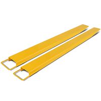 Happybuy Pallet Fork Extensions 96 Inch Length 5.5 Inch Width Forklift Extensions for Forklift 2 Inch Thickness Fork Extensions Yellow
