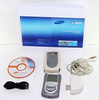 SAMSUNG NAPSTER YP-910 20GB Portable MP3 + WMA Player in White Leather Case, LI-POLYMER Battery