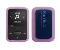 Pink Rubber Soft Silicone Skin Cover Case for Sandisk 8GB (SDMX26) Clip Jam MP3 Player