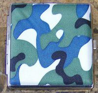 Army Camouflage Metal Full Size Cigarette Case (Camouflage 2)