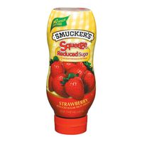 Smucker's Squeeze Reduced Sugar Strawberry Fruit Spread, 17.4 Oz