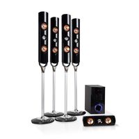 auna Areal Nobility 5.1-Channel Surround System • Home Theatre System • 5.1 System • 120 W RMS • 35 W Subwoofer • Satellite Speaker • Bluetooth 3.0 • USB Port • SD Slot • AUX-in • LED Display • Black