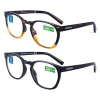 Computer Reading Glasses Blue Light Blocking Glasses Women 2 Pack(+4.0)