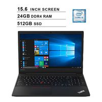 Lenovo 2019 ThinkPad E590 15.6 Inch FHD Laptop (Intel Core i5-8265U up to 3.9 GHz, 24GB RAM, 512GB SSD, Intel UHD Graphics?620, Bluetooth, WiFi, HDMI, Windows 10 Pro)