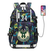 AUGYUESS Basketball Player Star Backpack School Bag Daypack Bookbag Shoulder Bag Laptop Bag
