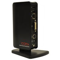 CODi USB 2.0 Port Replicator With Video, Black Docking Station